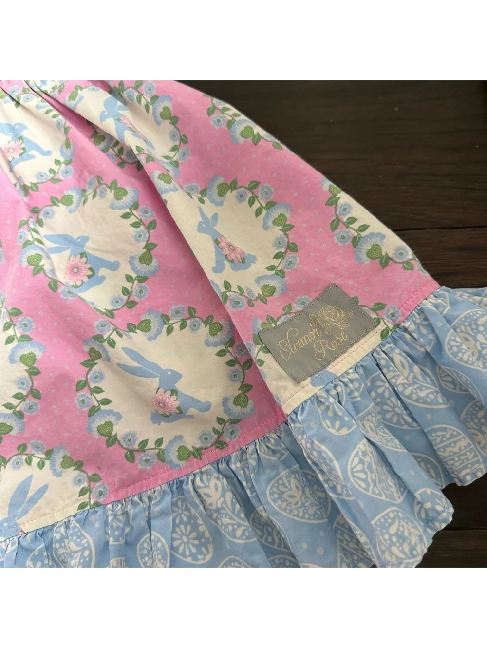 Eleanor Rose Bunnies Pink Dress Size 6-7